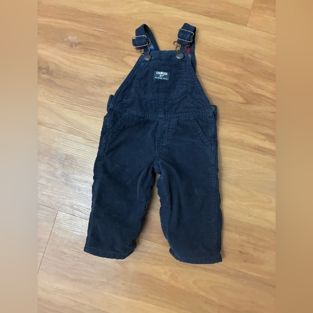 OshKosh B'gosh Dark Blue Corduroy Overalls 6 Months